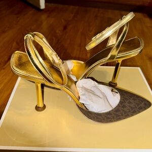Michael Kors Gold Stiletto Heels